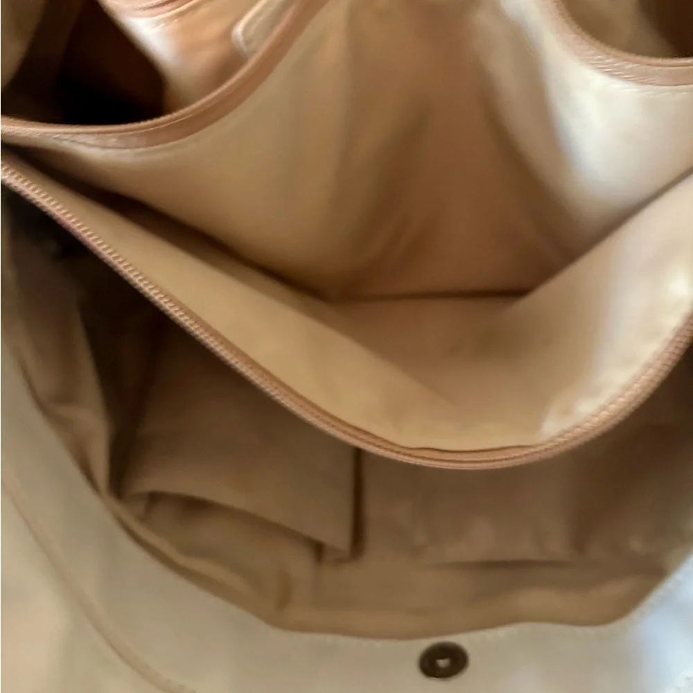 Coach Penelope Satchel/Shoulder Bag~Cream/Bone White Pebbled Leather SEE PHOTOS - Picture 14 of 16